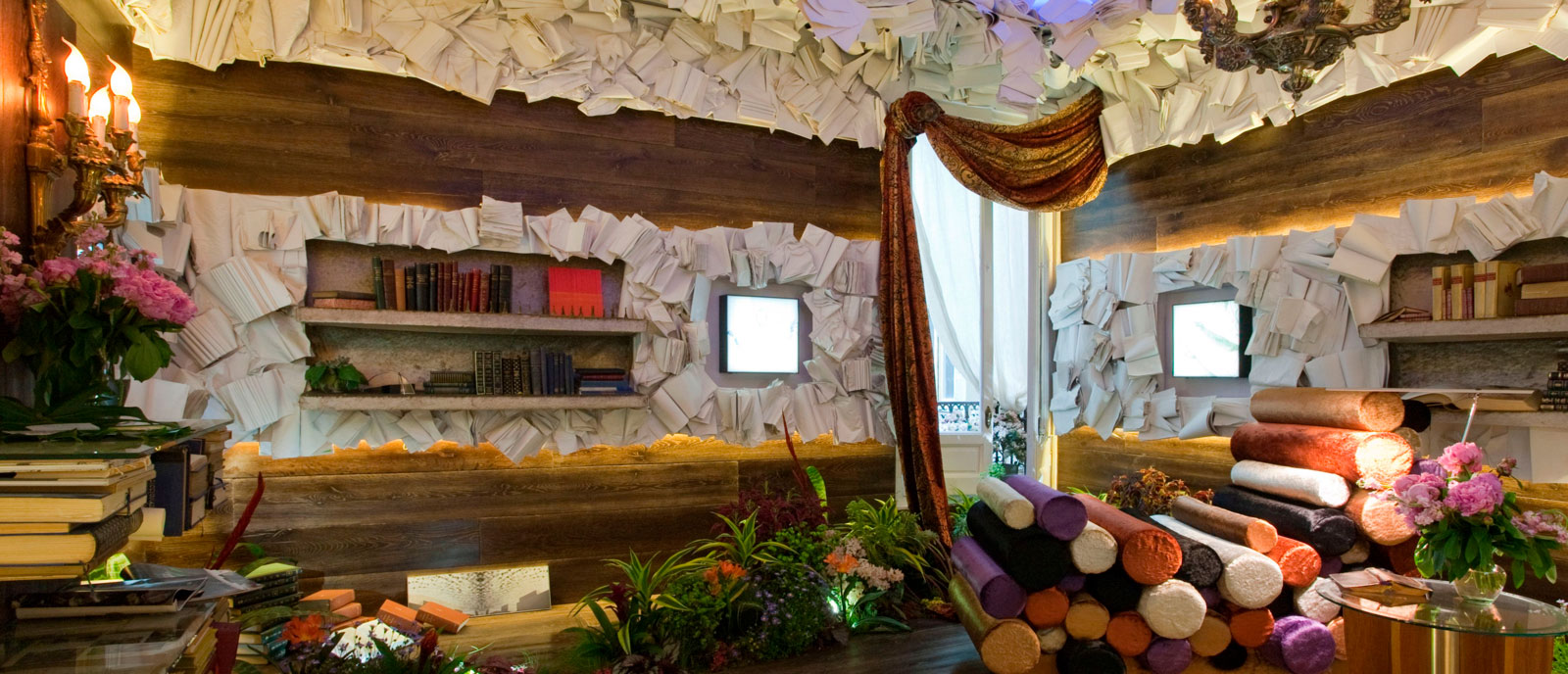 Biblioteca y arte floral – «Jardín de letras»