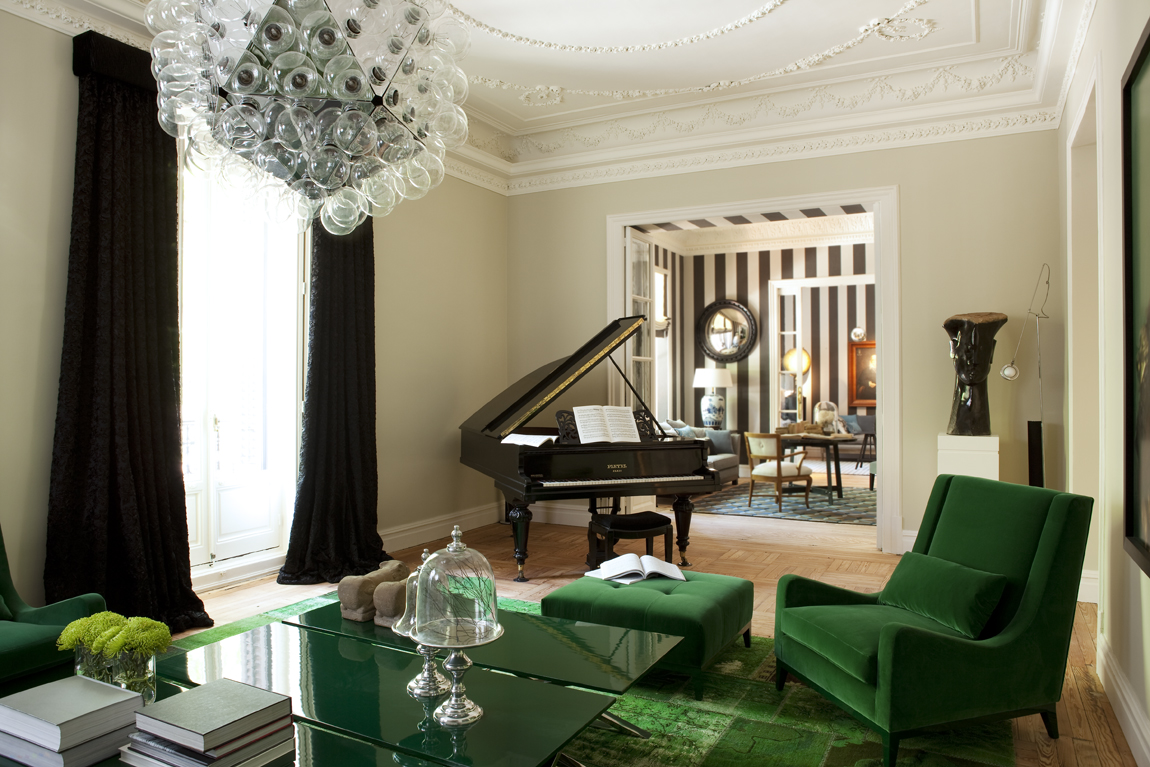 Salón de música por Diego Rodríguez en Casa Decor Madrid 2010