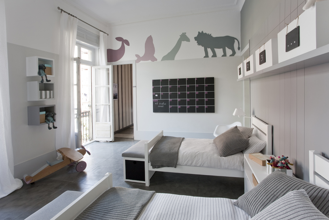 Dormitorio compartido de María Botas en Casa Decor 2010