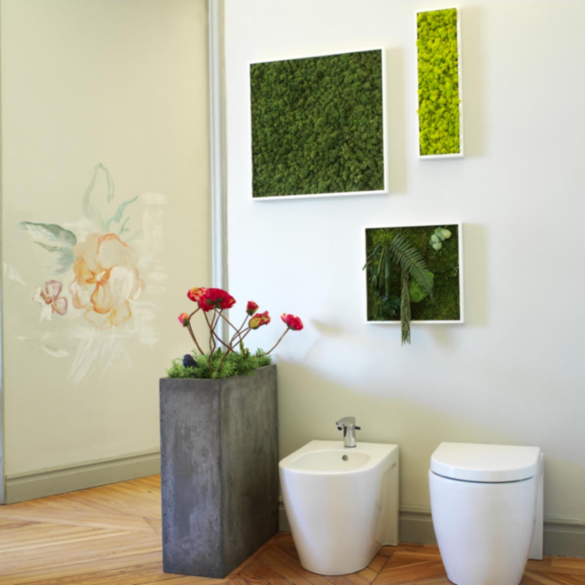 Carmen Barasona, cuarto de baño, "Flower Power" en Casa Decor 2012