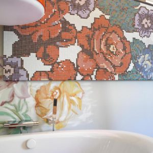 Carmen Barasona, cuarto de baño, "Flower Power" en Casa Decor 2012
