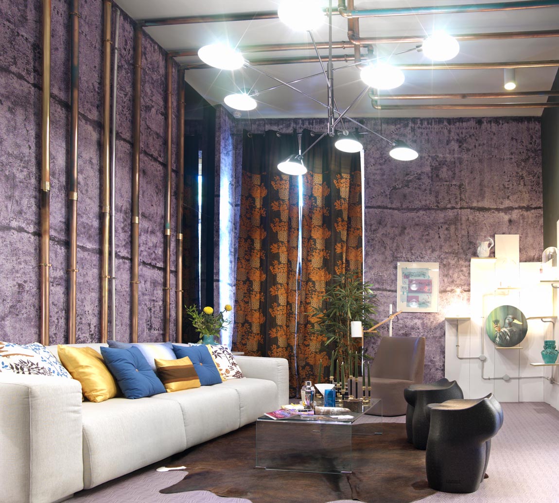 Artefactum, salón ecléctico, "Diseño por un tubo" en Casa Decor 2012