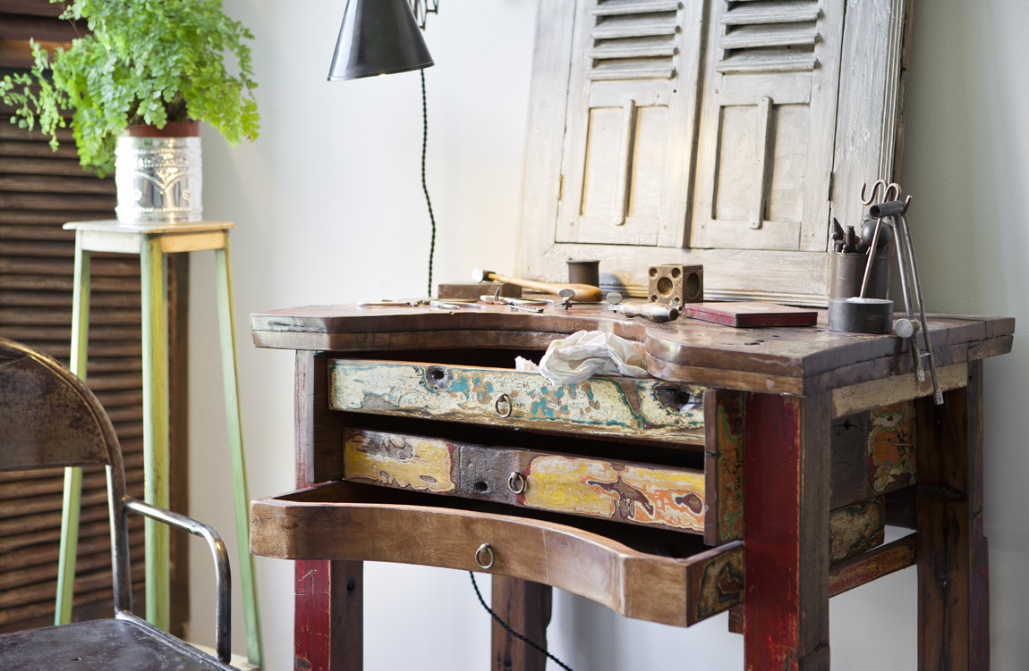 Despacho vintage por Cecilia Mallardi en Casa Decor 2013