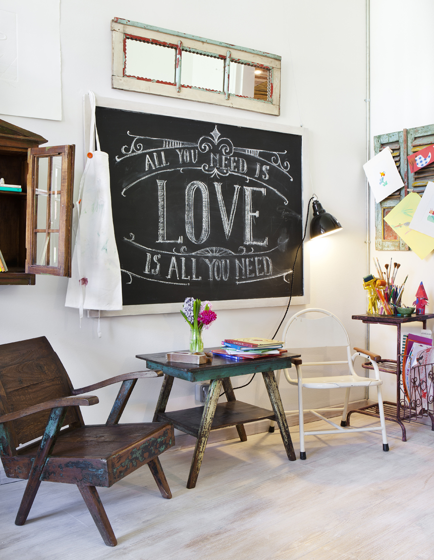 Despacho vintage por Cecilia Mallardi en Casa Decor 2013