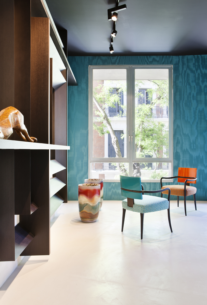 Comedor turquesa por Diego Rodríguez en Casa Decor 2013