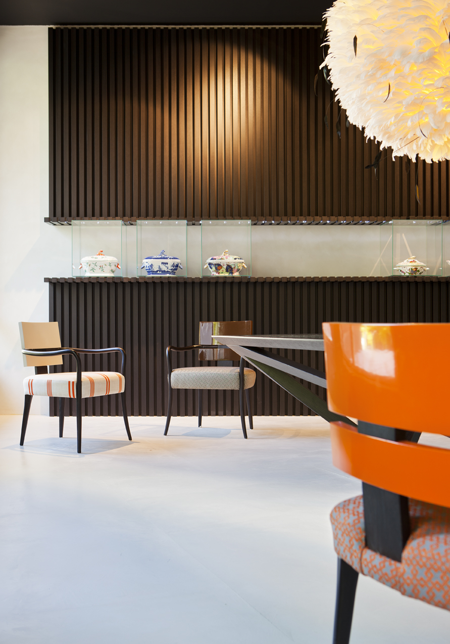Comedor turquesa por Diego Rodríguez en Casa Decor 2013