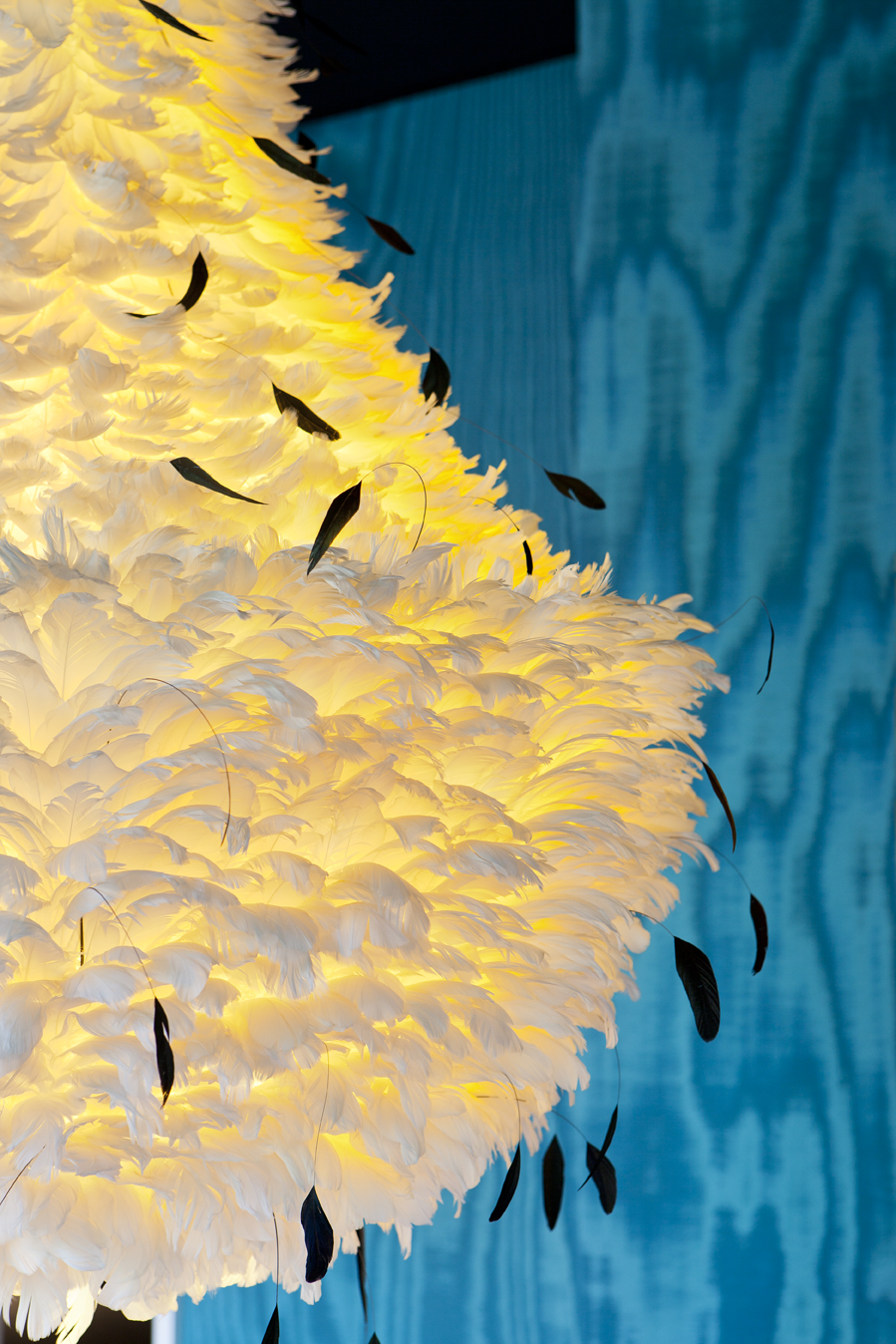 Comedor turquesa por Diego Rodríguez en Casa Decor 2013