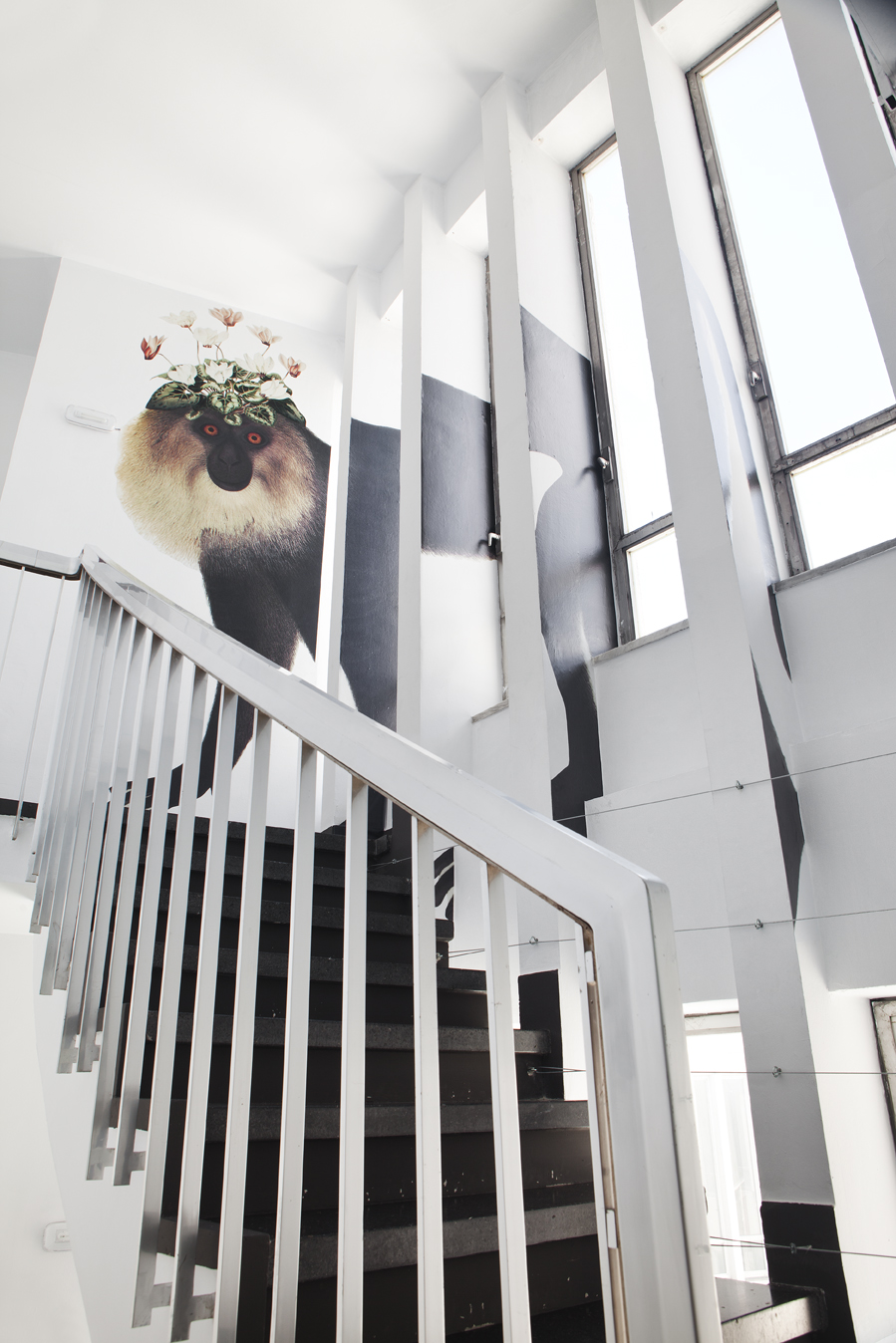 Escaleras decoradas por Juliana de Luca y Angelica Eriksson en Casa Decor 2013