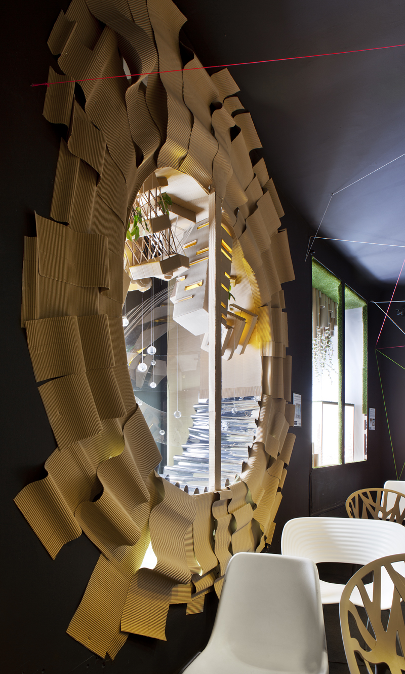 Auditorio y sala de muestras por el equipo IADE Escuela de Diseño en Casa Decor 2013