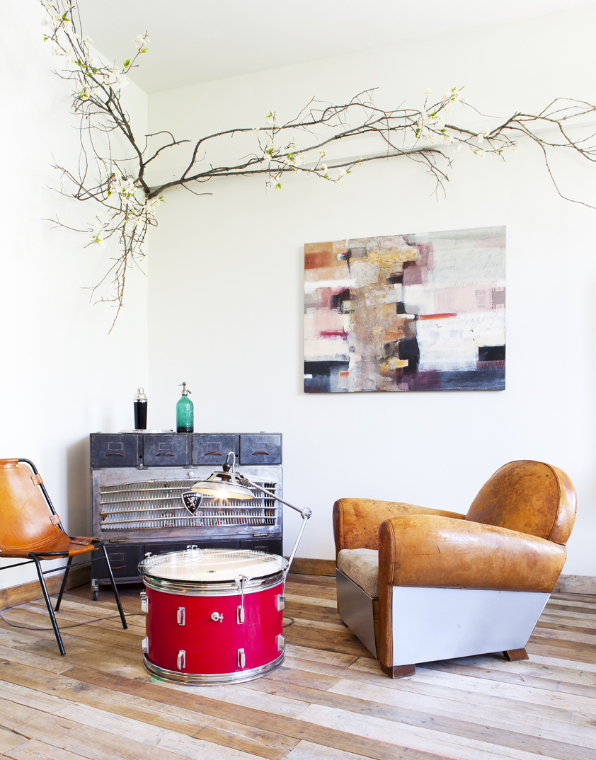 Salón vintage-industrial por Marie y François Magnol en Casa Decor 2013