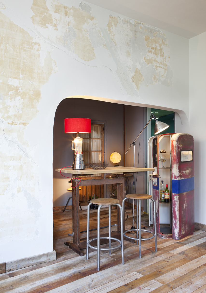 Salón vintage-industrial por Marie y François Magnol en Casa Decor 2013