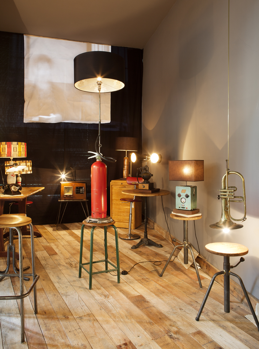Salón vintage-industrial por Marie y François Magnol en Casa Decor 2013