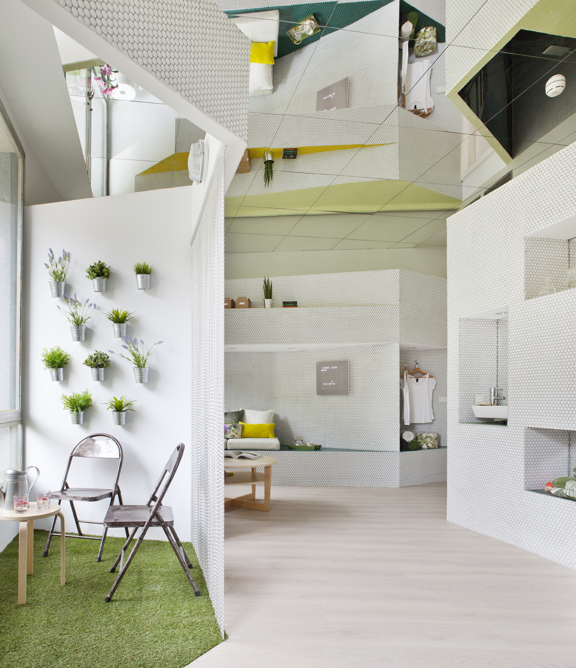 Apartamento de 36 m2 por Zooco Estudio en Casa Decor 2013