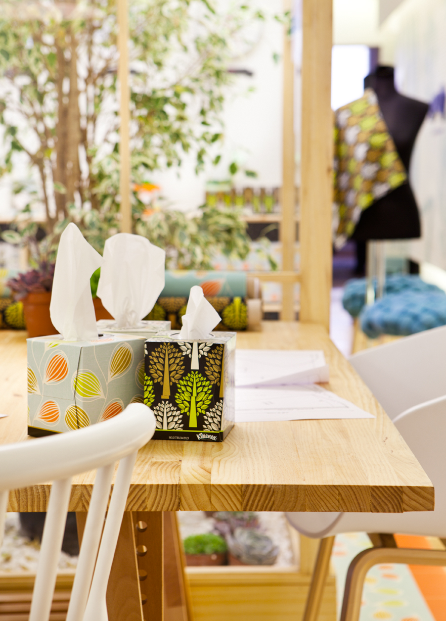 Egue y Seta taller de costura Kleenex eco-Decor