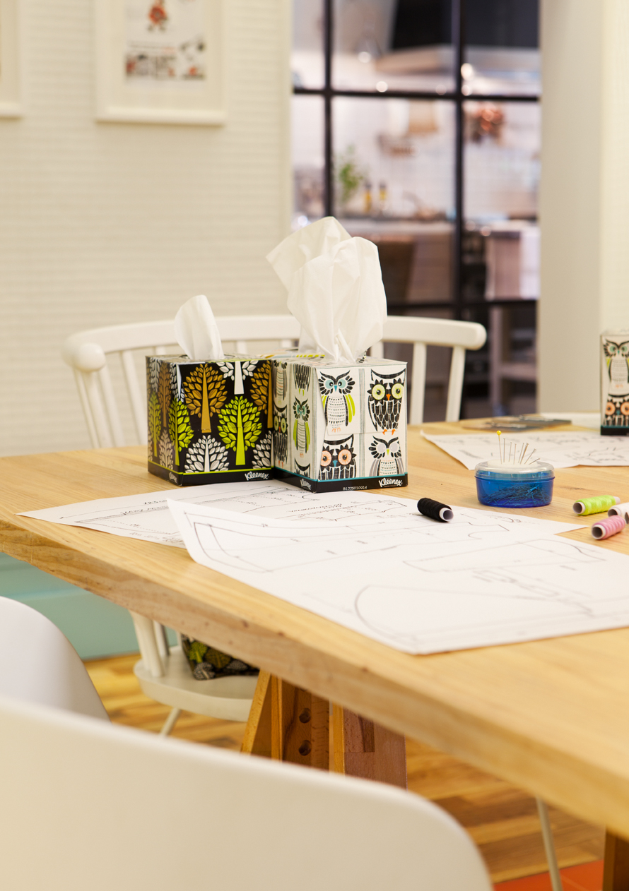 Egue y Seta taller de costura Kleenex eco-Decor
