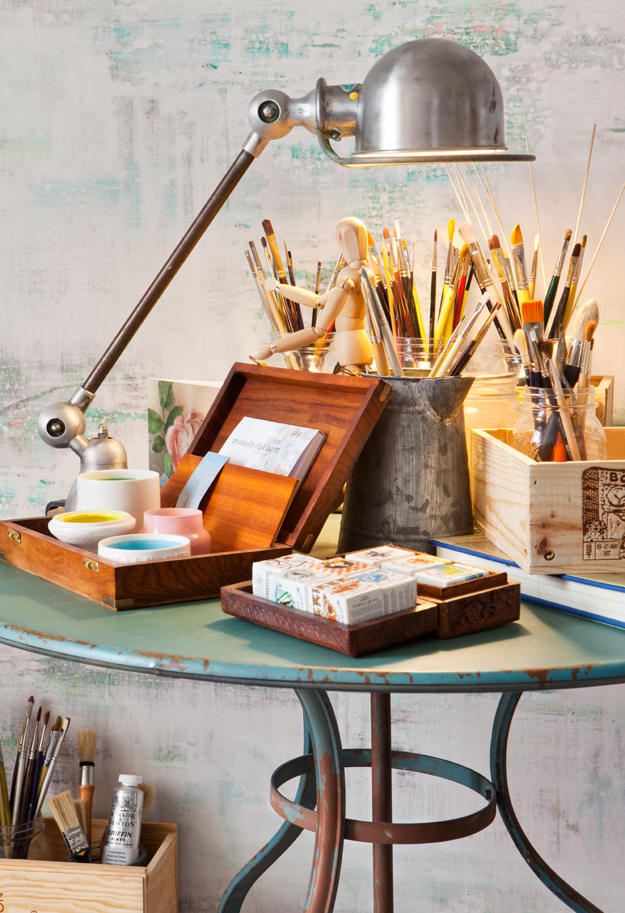 Estudio de pintura y lectura en Casa Decor 2014