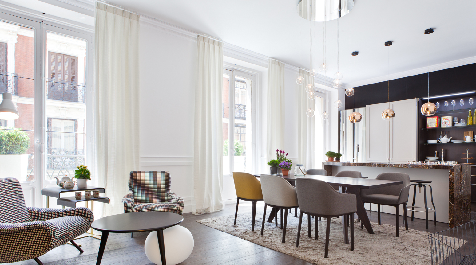 Equipo OIKOS, salón moderno, "Barquillo 12" en Casa Decor 2014