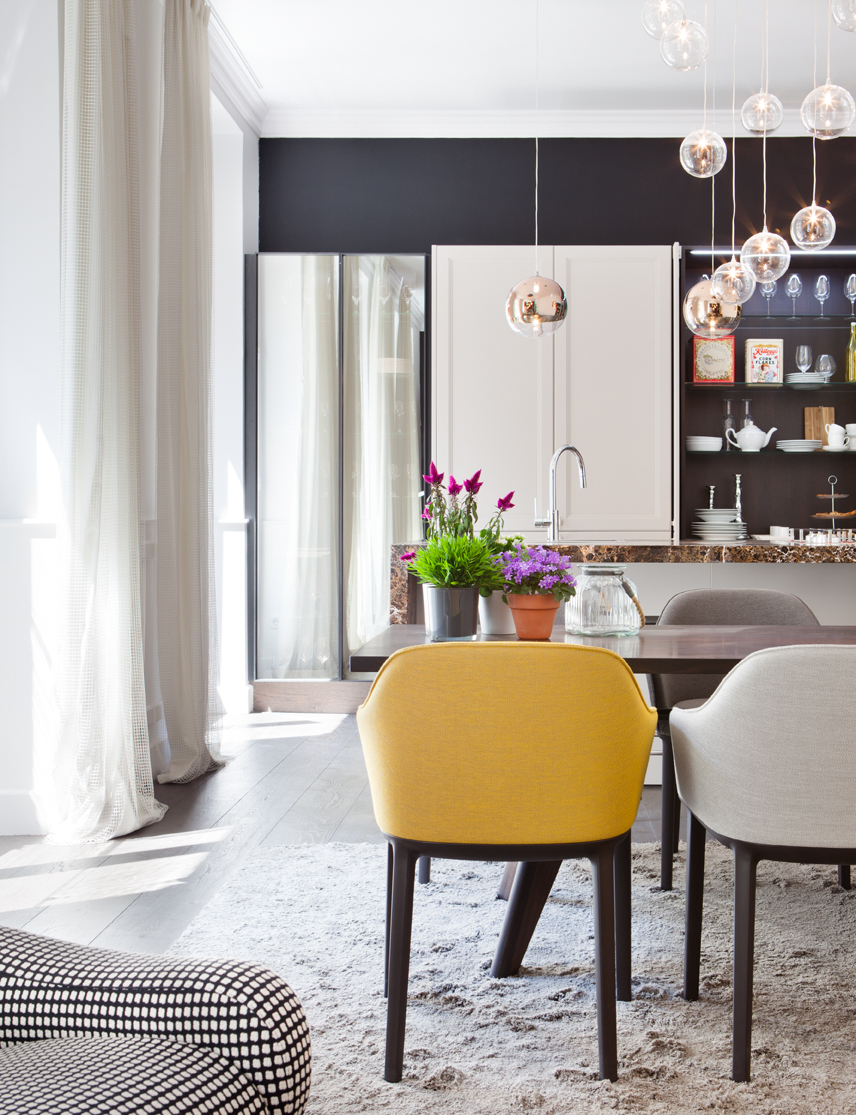 Equipo OIKOS, salón moderno, "Barquillo 12" en Casa Decor 2014