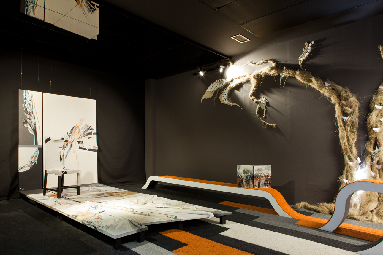 Espacio creativo de Mina Bringas, Guillermo Bellod y Marta Maldonado en Casa Decor 2015