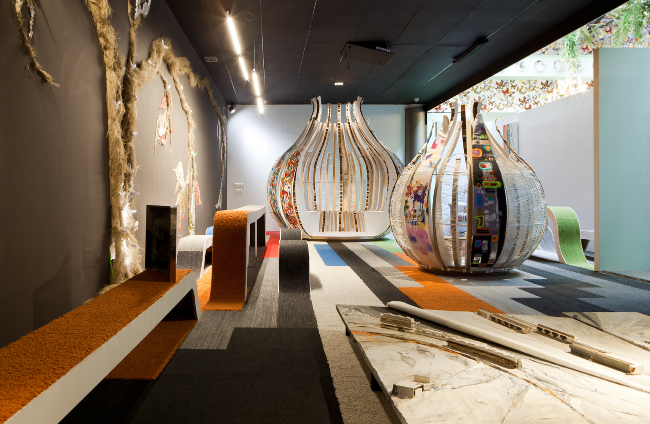 Espacio creativo de Mina Bringas, Guillermo Bellod y Marta Maldonado en Casa Decor 2015