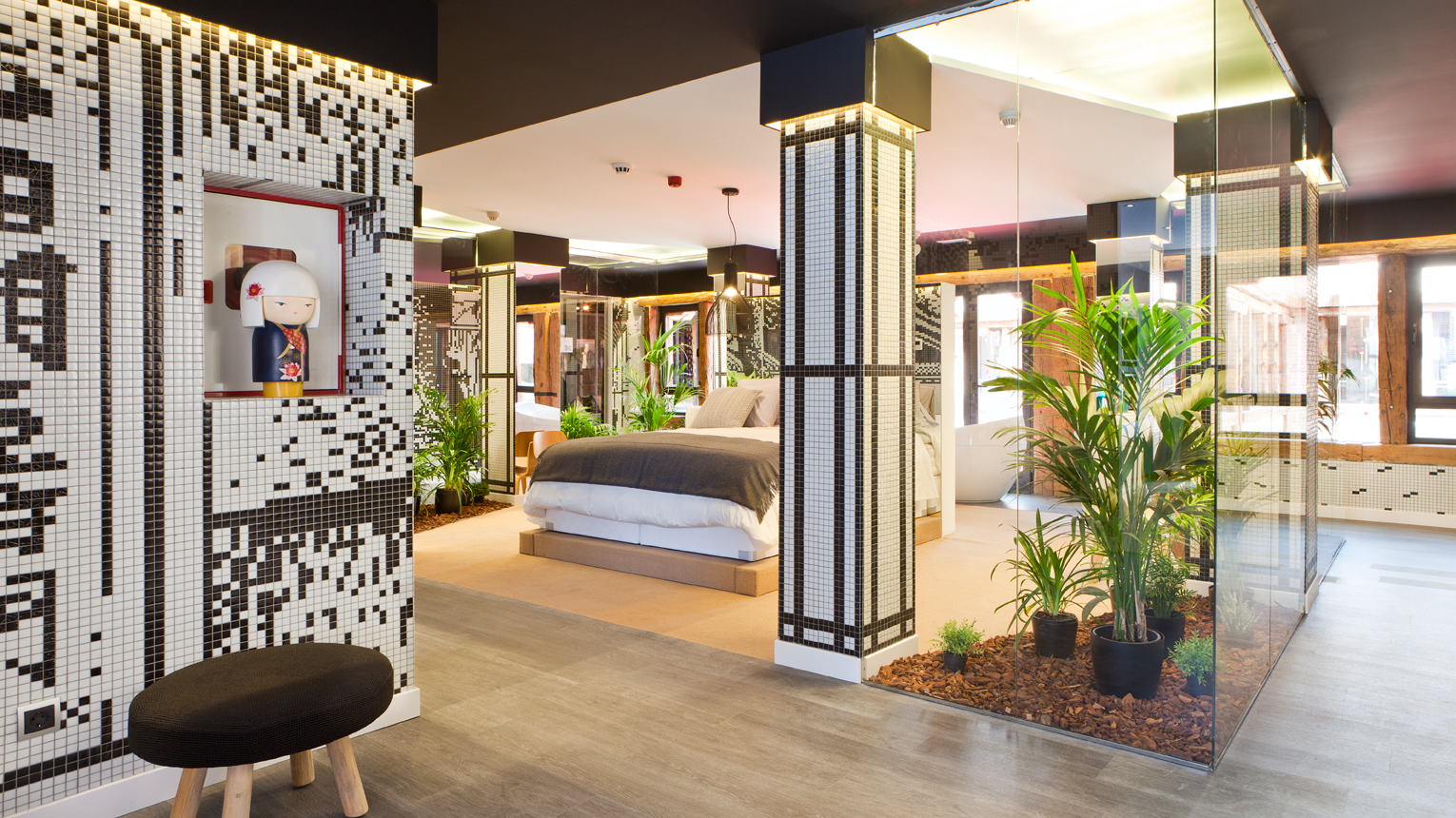 Dormitorio multifuncional por Egue y Seta en Casa Decor 2015