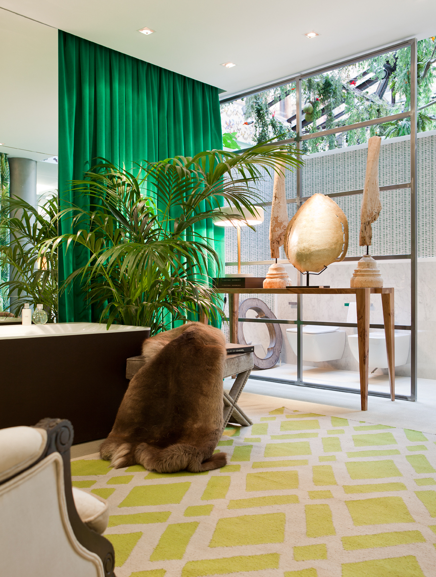 Baño fresco y natural por Julián Gallego en Casa Decor 2015