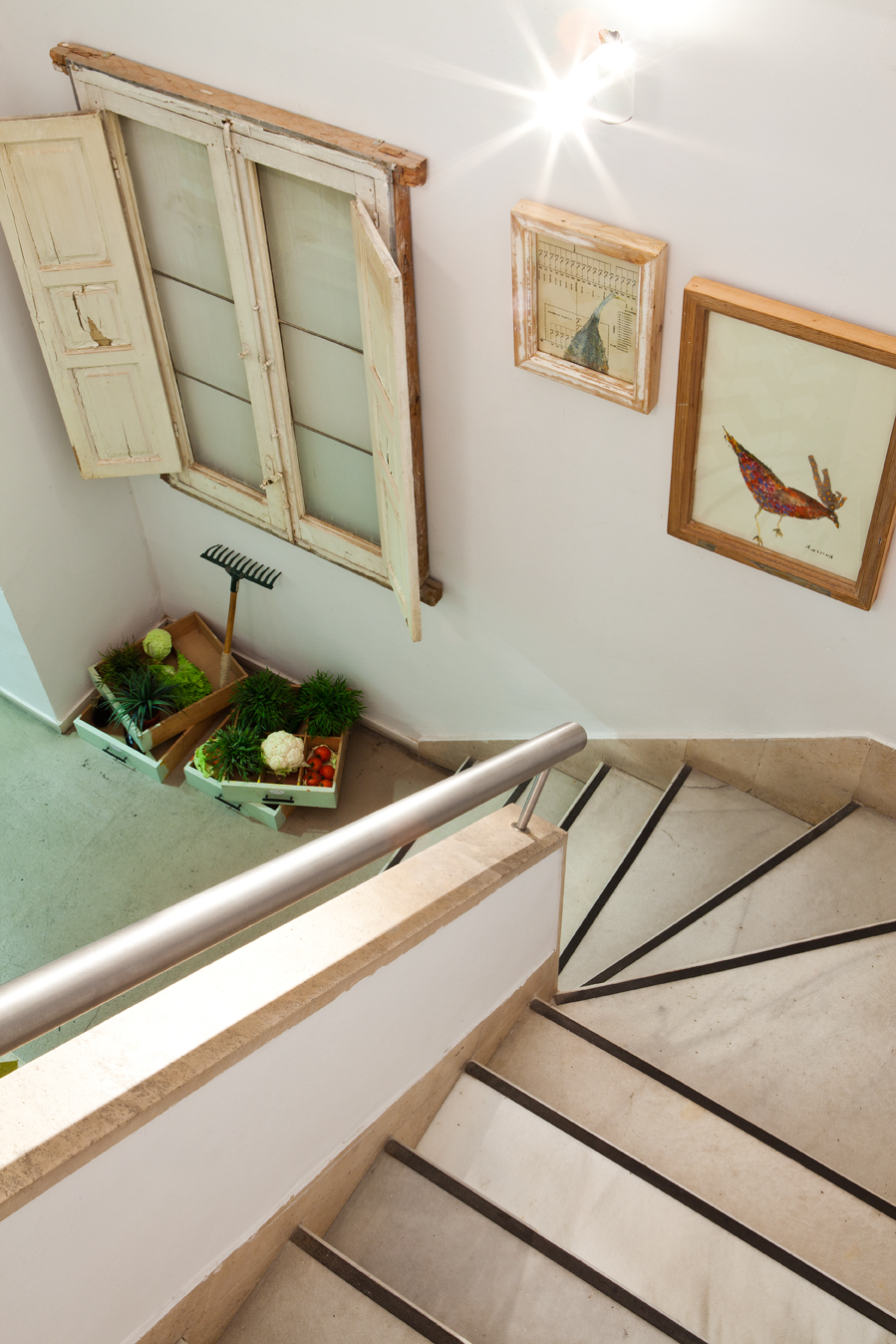 Escalera decorada por Marta Sánchez Zornoza en Casa Decor 2015