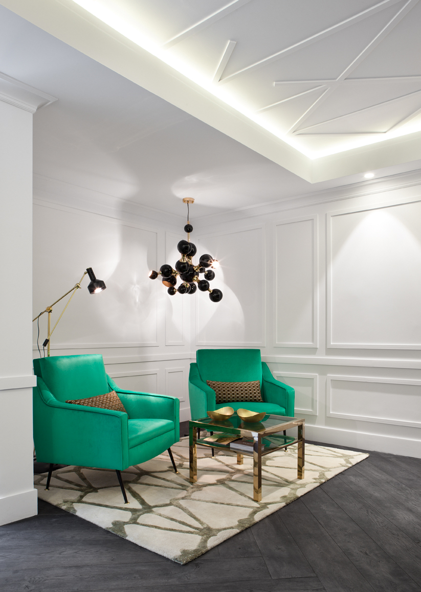 Baño público y despacho por Miguel Muñoz en Casa Decor 2015
