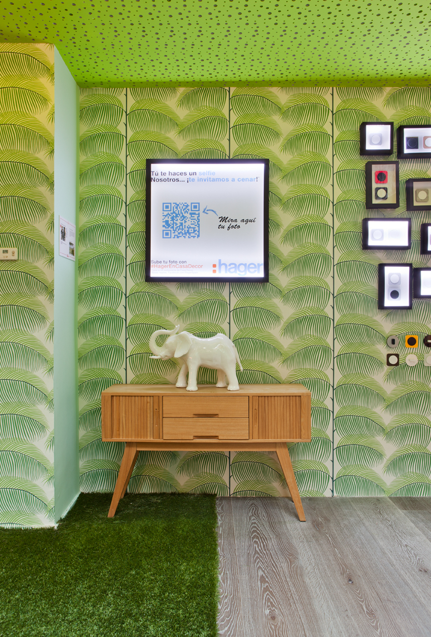 Pared creativa Hager de Guille García-Hoz en Casa Decor 2015