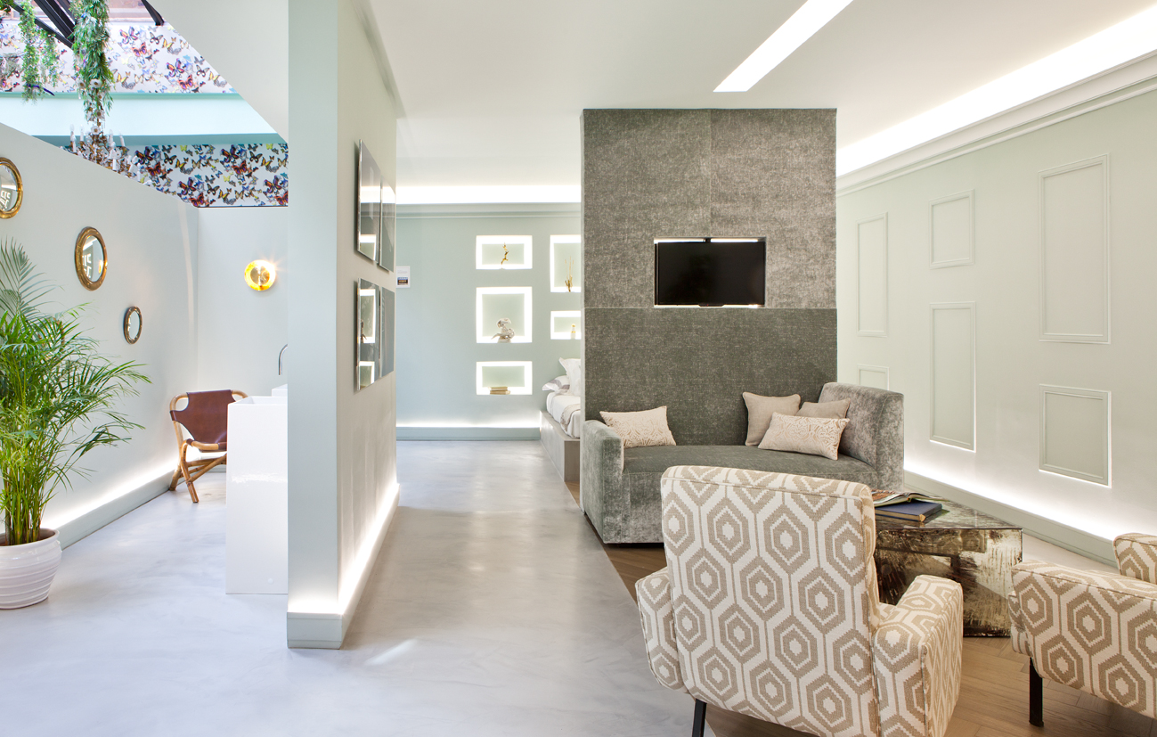 Suite de hotel por Ainara Arnaiz Marcos y Natalia Hortelano en Casa Decor 2015