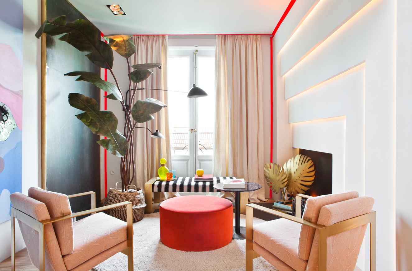 Sala de estar polivalente, realizada por Almudena Rebuelta Domecq en Casa Decor 2016