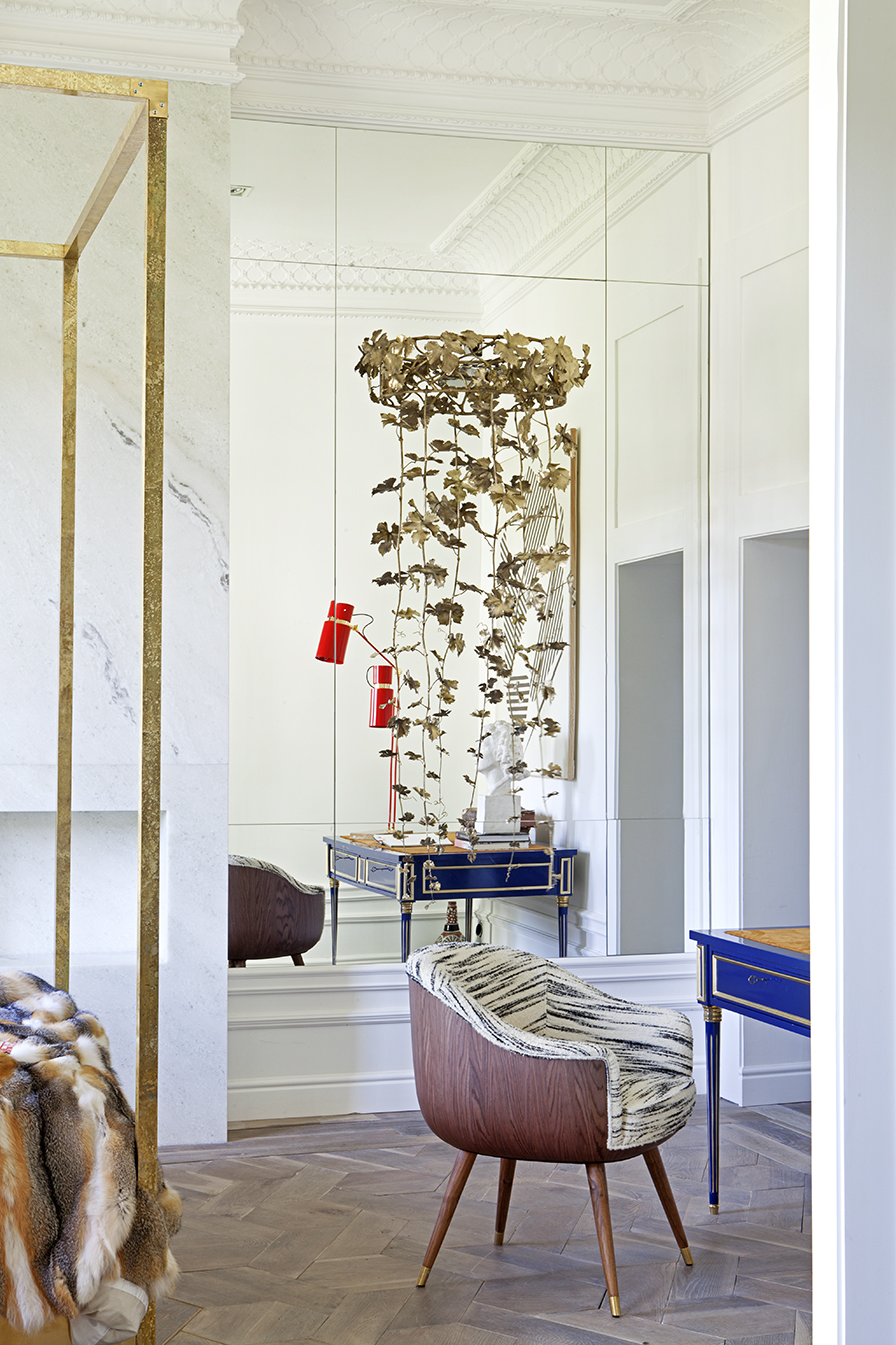 Salón de la suite femenina de Beatriz Silveira en Casa Decor 2016