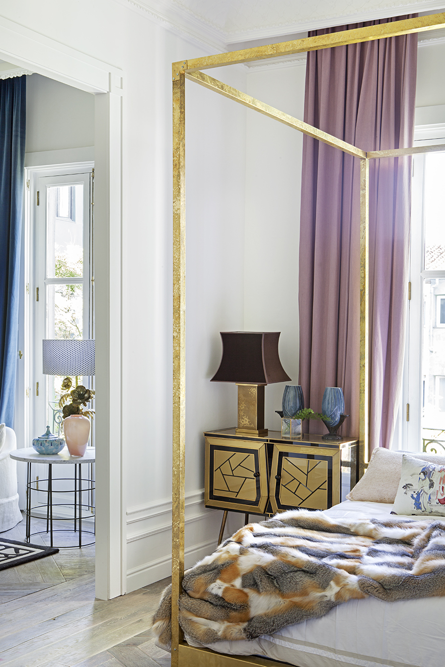 Dormitorio de la suite femenina de Beatriz Silveira en Casa Decor 2016