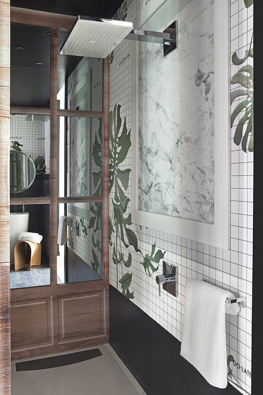 Dormitorio con baño de Egue y Seta para HP, en Casa Decor 2016