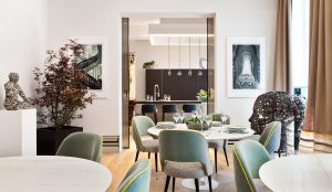Comedor privado decorado por Ele Room62 en Casa Decor 2016
