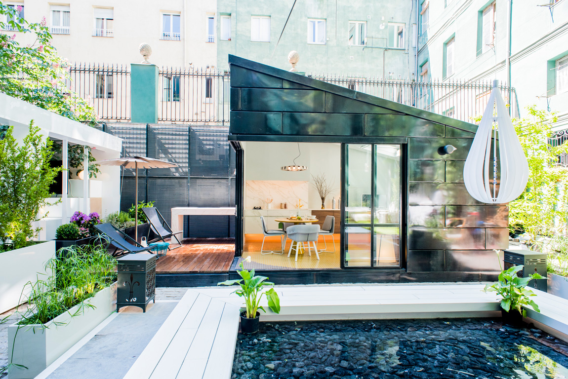 Espacio Houzz una cocina hacia el exterior, de equipo Nimú e Infiniski, en Casa Decor 2016