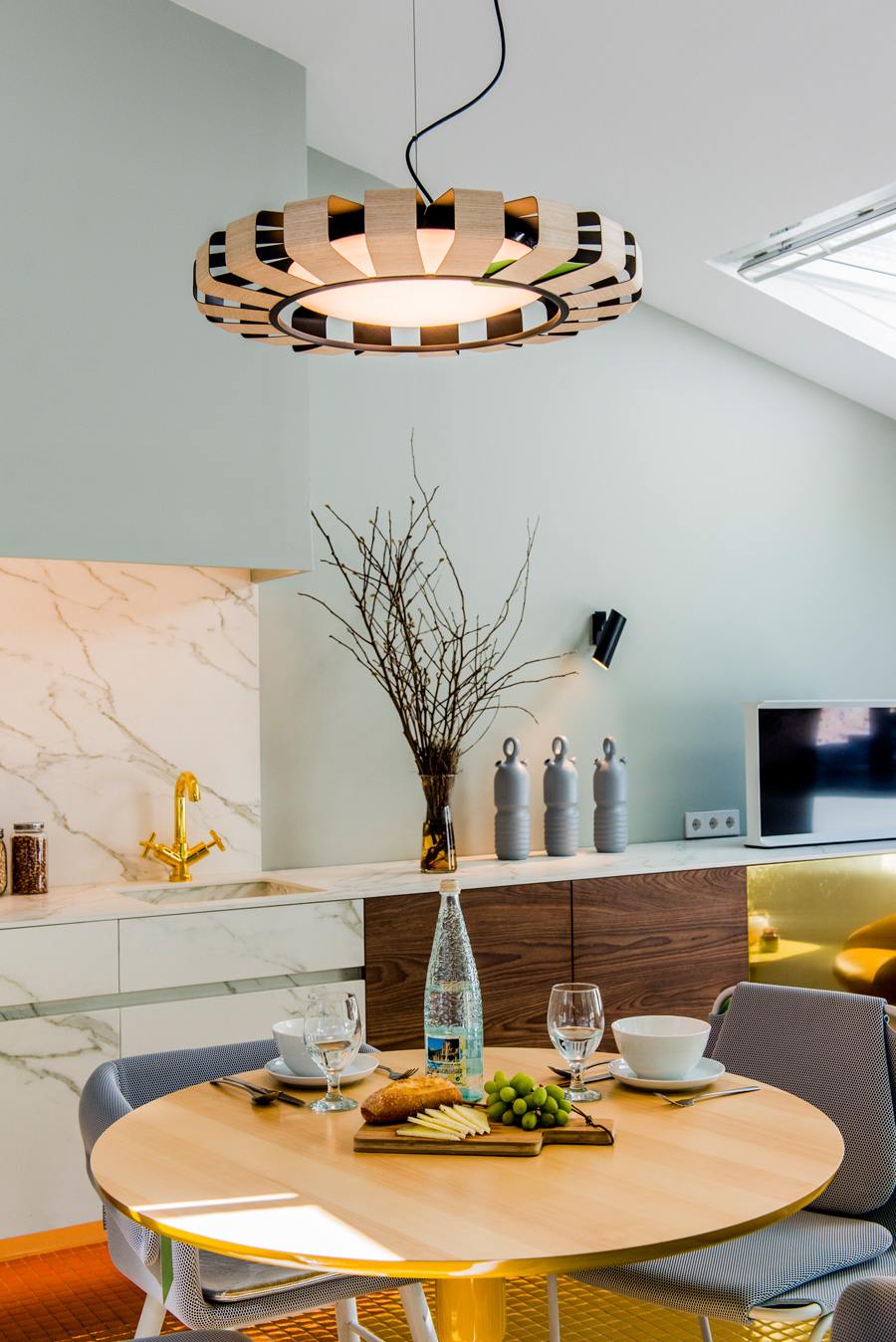 Espacio Houzz una cocina hacia el exterior, de equipo Nimú e Infiniski, en Casa Decor 2016