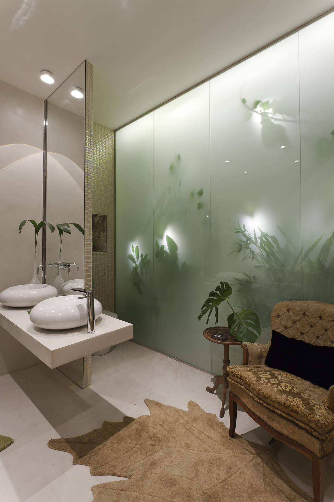 Carmen Barasona, baño, "Neonaturaleza", en Casa Decor Barcelona 2011