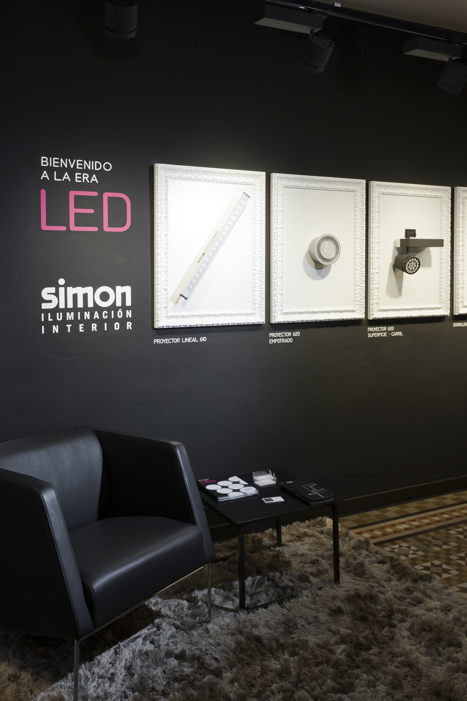 Sonia Serrano, Teresa Rovira y Equipo Proyecto Simon, hall y pasillo, "El arte de la luz", en Casa Decor Barcelona 2011