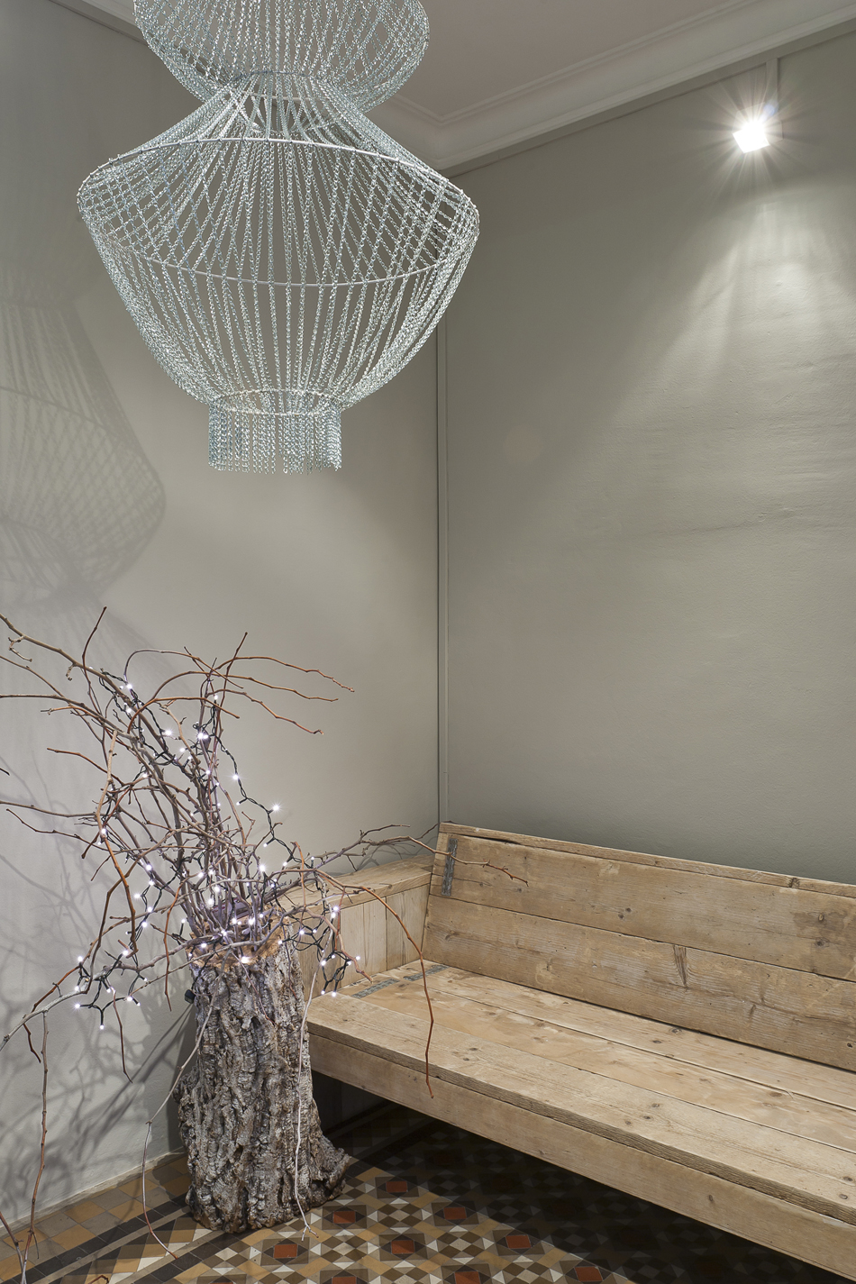Binomio Interiorismo, espacio FEM, "Tienda de Navidad", en Casa Decor Barcelona 2011