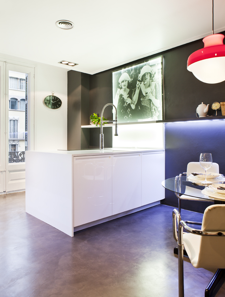 Mónica Argemí y María Stampa, cocina moderna "Spaguetti Carbonara", en Casa Decor Barcelona 2012
