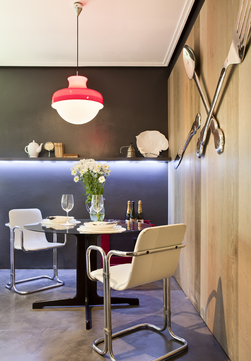 Mónica Argemí y María Stampa, cocina moderna "Spaguetti Carbonara", en Casa Decor Barcelona 2012