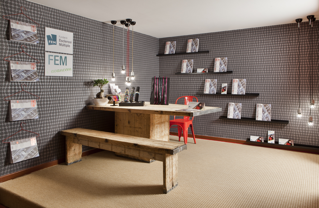 Espacio FEM por Andrea Soler-Roig y Diana Cervelló para Fundació Esclerosi Múltiple en Casa Decor Barcelona 2012