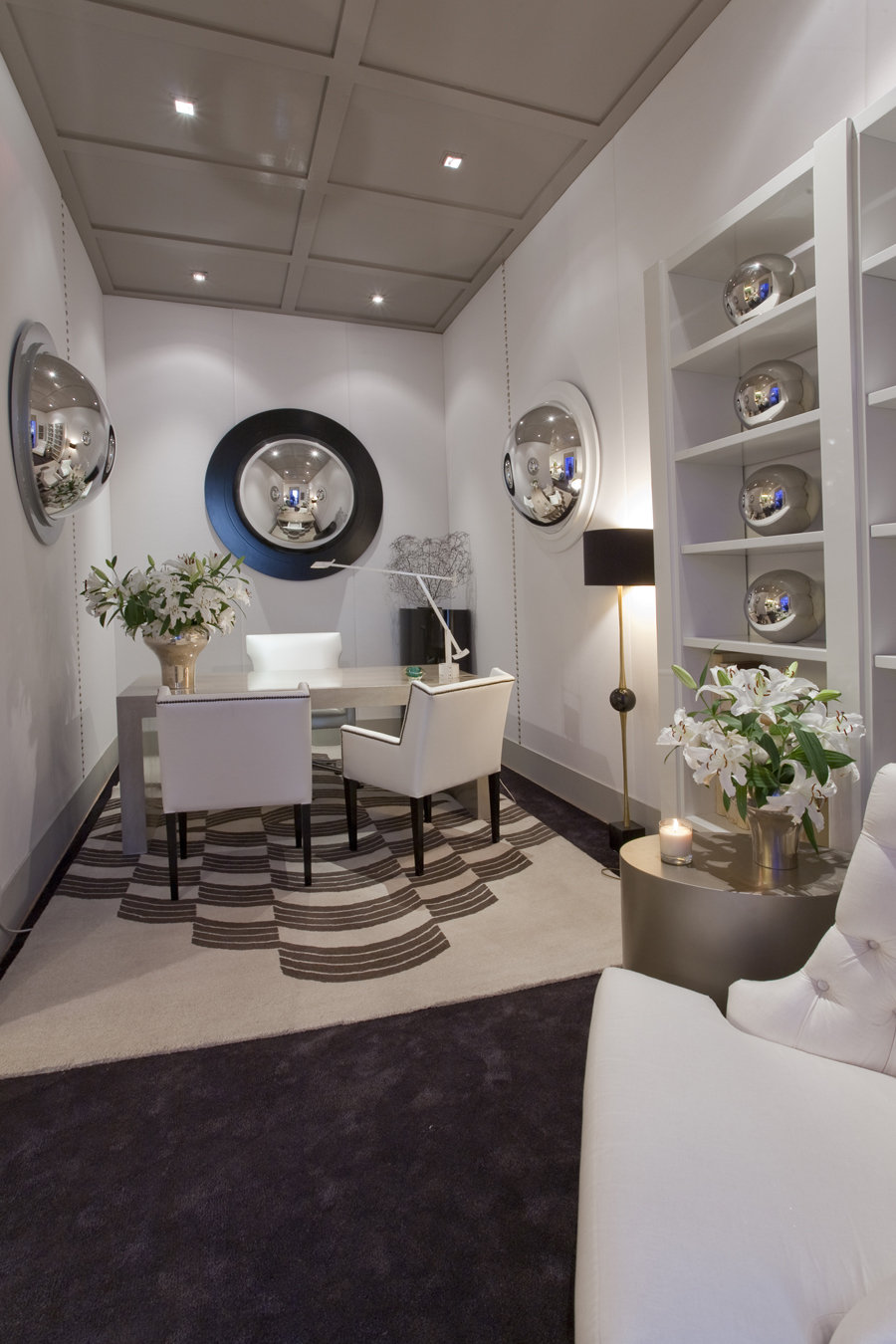 Despacho con jardín interior por SCV Estudio y Elittia en Casa Decor Madrid 2010