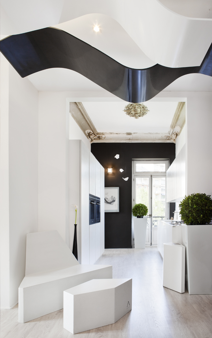 Jorge Goval, Claudia Carrasco, Ana Corrales y Toni García, espacio Dupont Corian, en Casa Decor Madrid 2012
