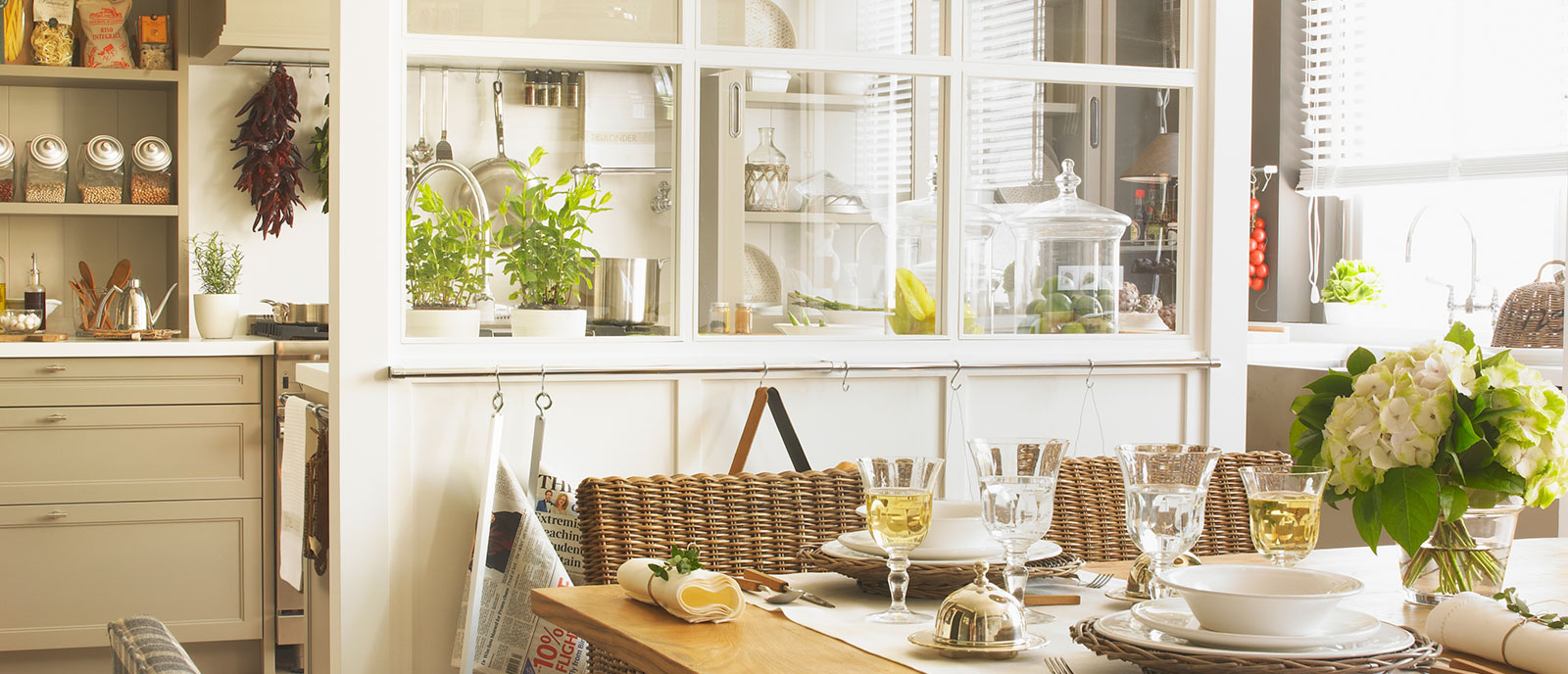 «Cocina, comedor, despensa y planchador»