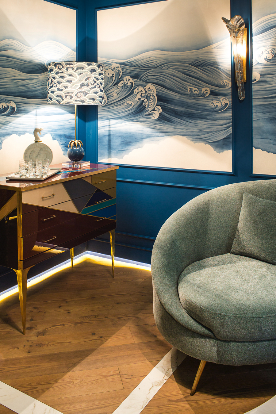 Club privado "Blue Moon" de As Interiorista y Alfaro Arquitectura en Casa Decor 2017