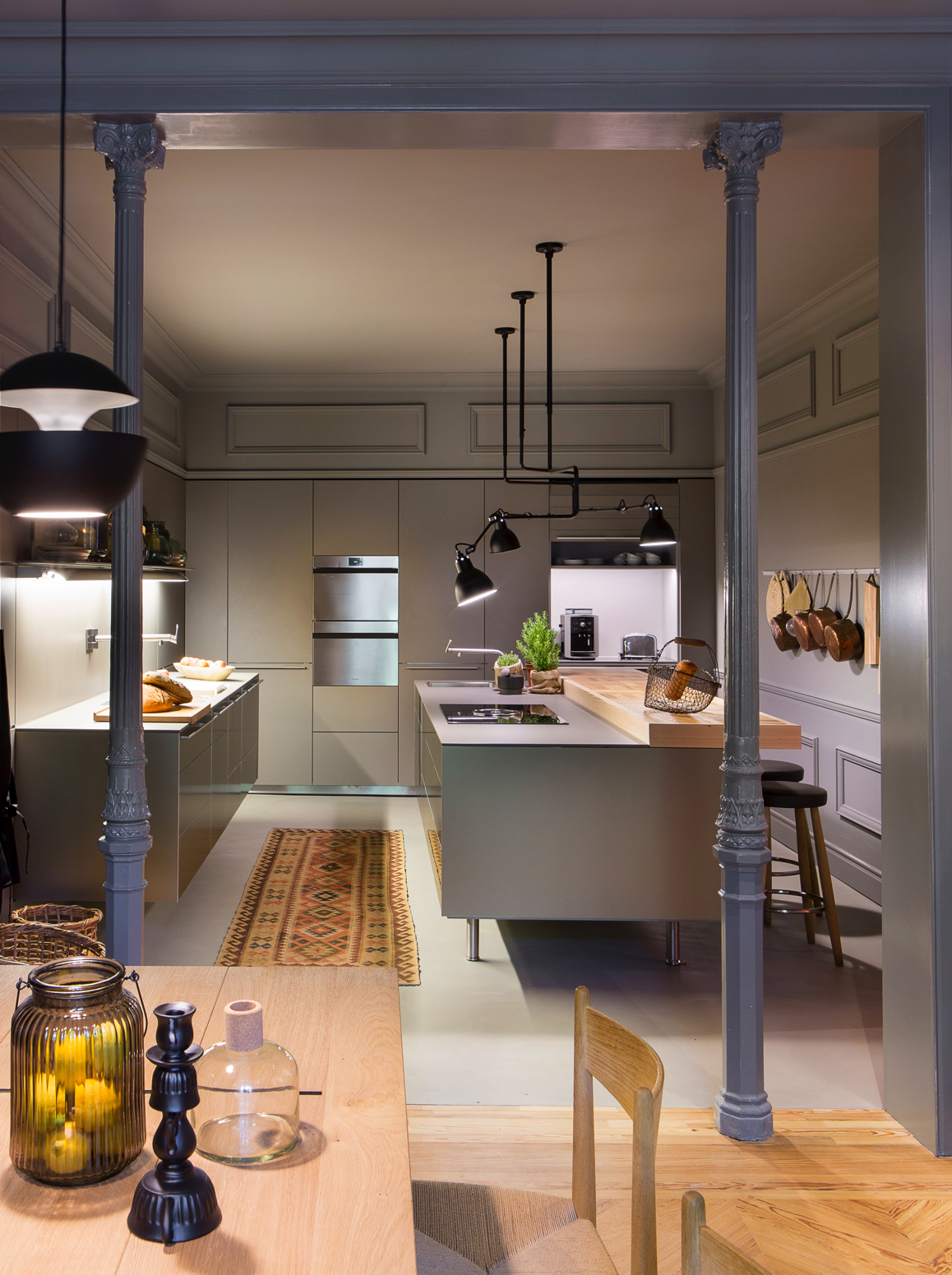 Cocina con comedor de Estudio de Cocina O'Donnell en Casa Decor 2017