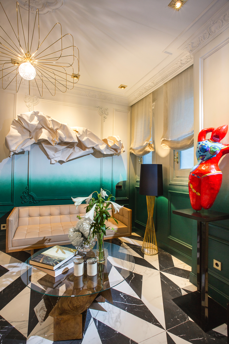 Sala de estar de Virginia Sánchez en Casa Decor 2017