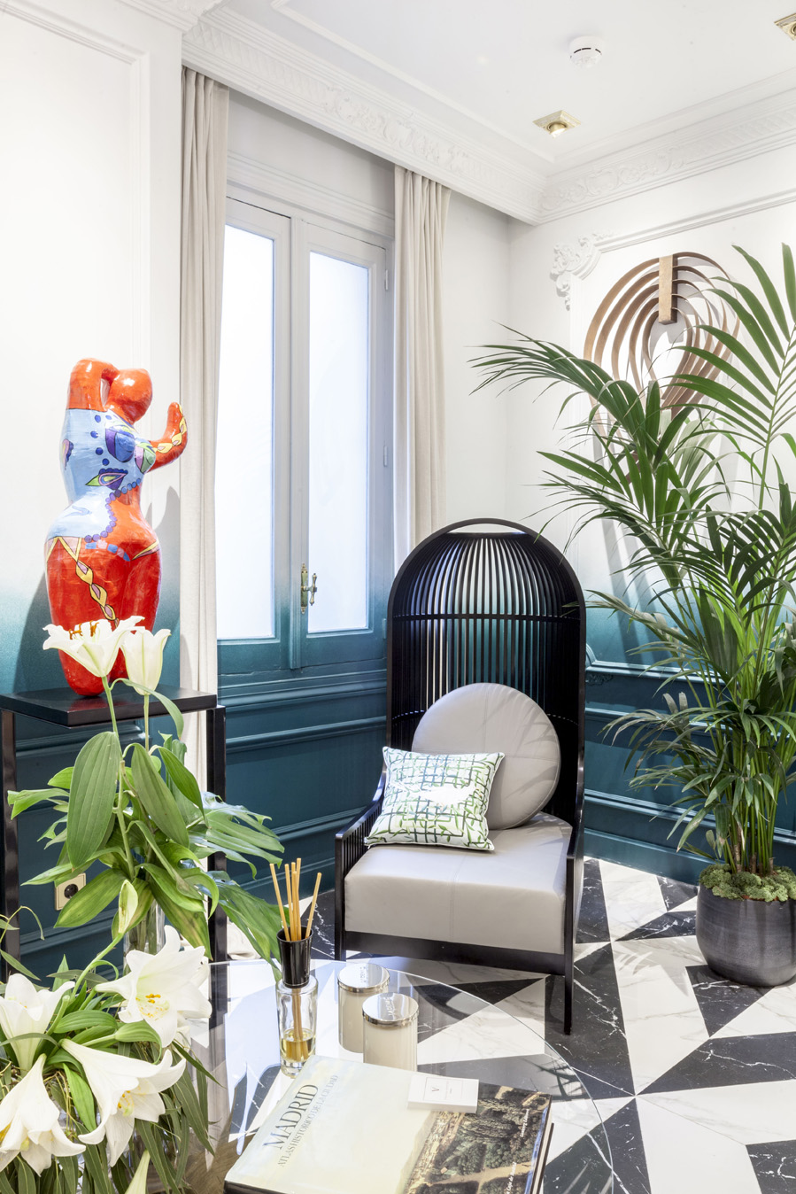 Sala de estar de Virginia Sánchez en Casa Decor 2017